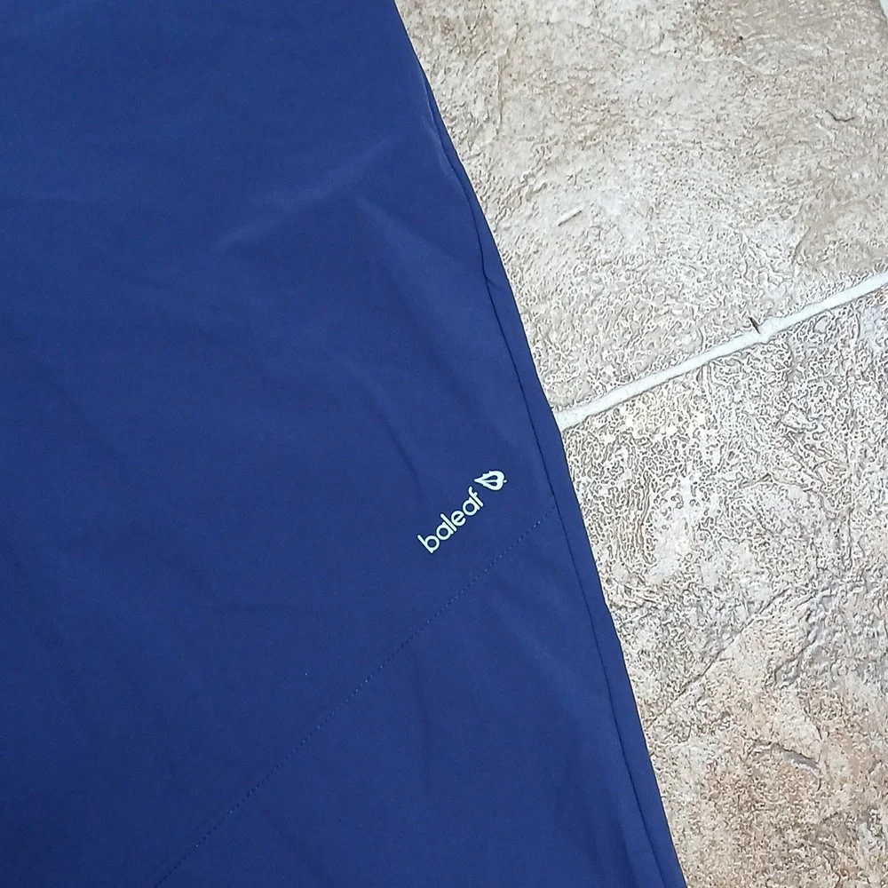 Baleaf Navy Activewear Bermuda Shorts  Blue Elastic Waist Size Large - Picture 2 of 5